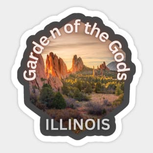 Garden of the gods, Illinois Sticker